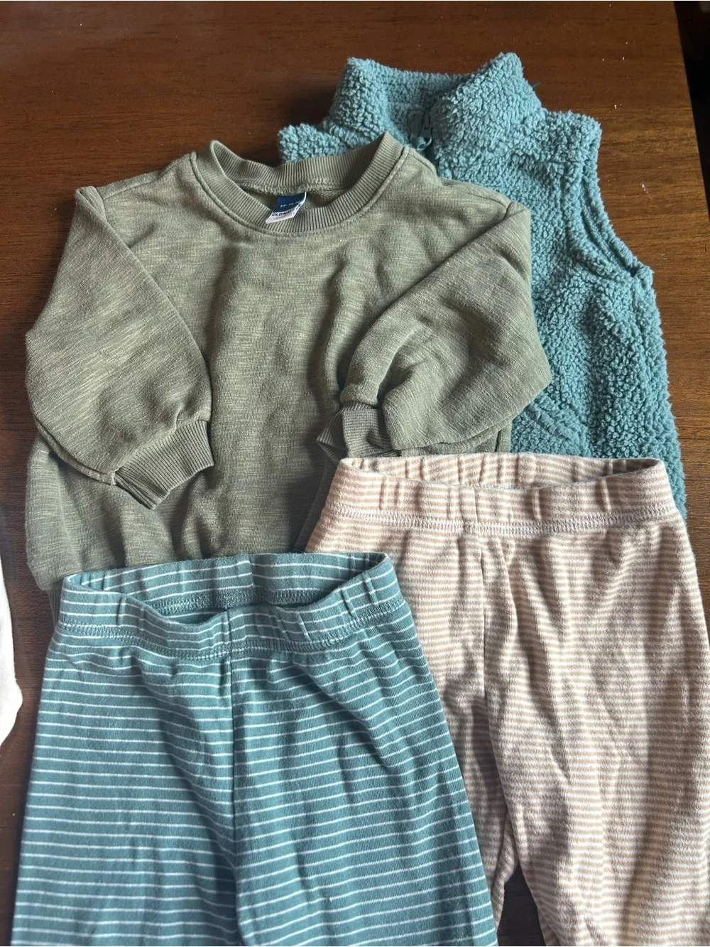 10 Pc Fall Bodysuit and Pajama Mix Boys Bundle 12-18 Mos